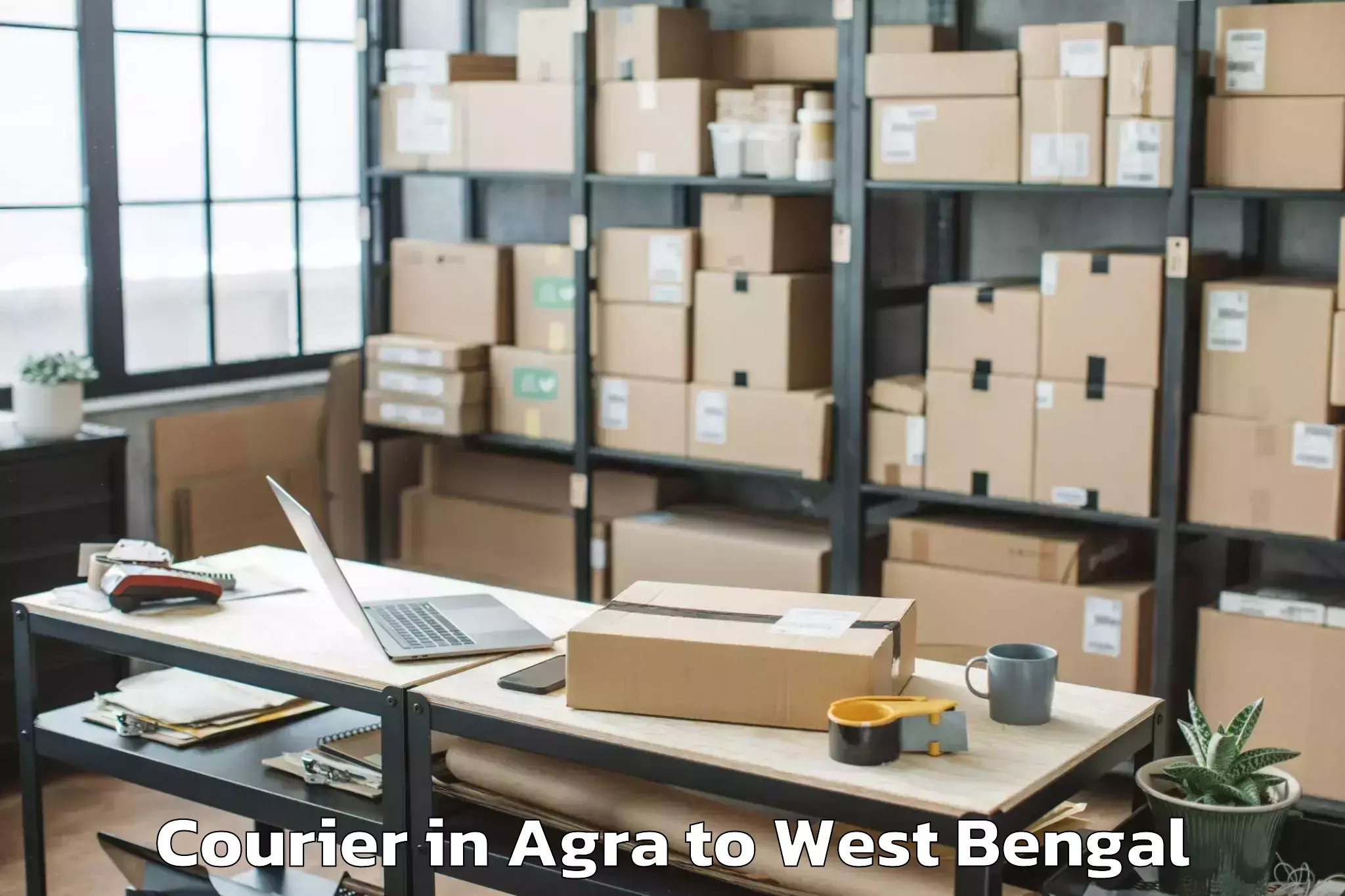 Easy Agra to Hasnabad Courier Booking